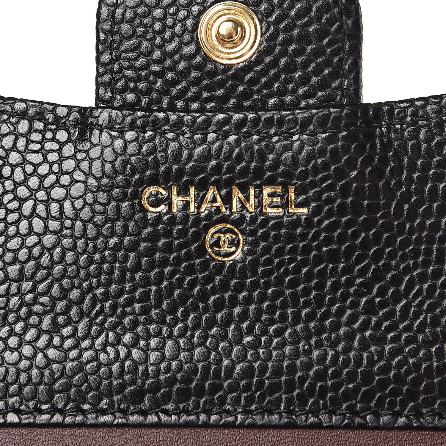 Chanel Caviar Quilted Compact Flap Wallet Black 5 of 9