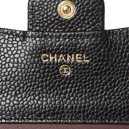 Chanel Caviar Quilted Compact Flap Wallet Black 5 of 9