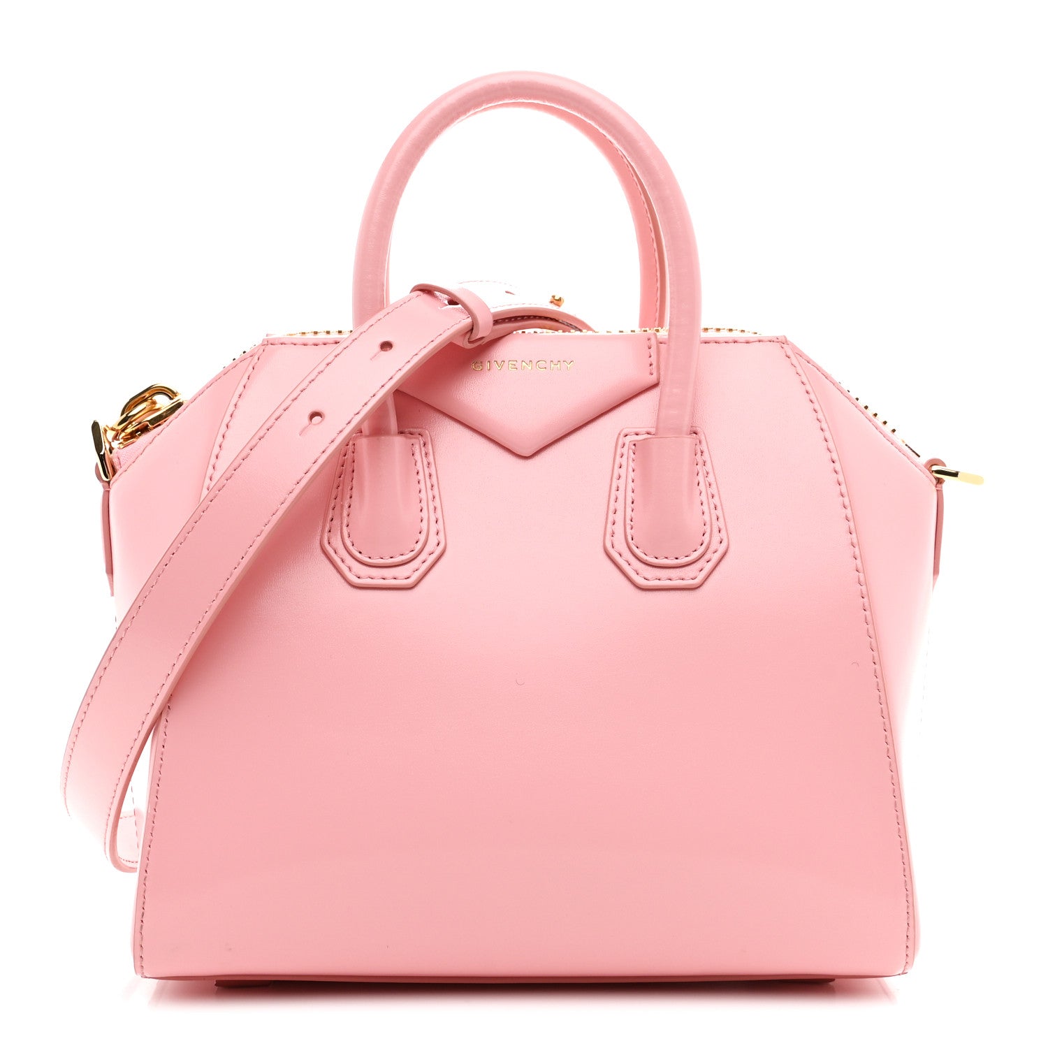 Givenchy Shiny Lord Calfskin Mini Antigona Flamingo 1 of 10