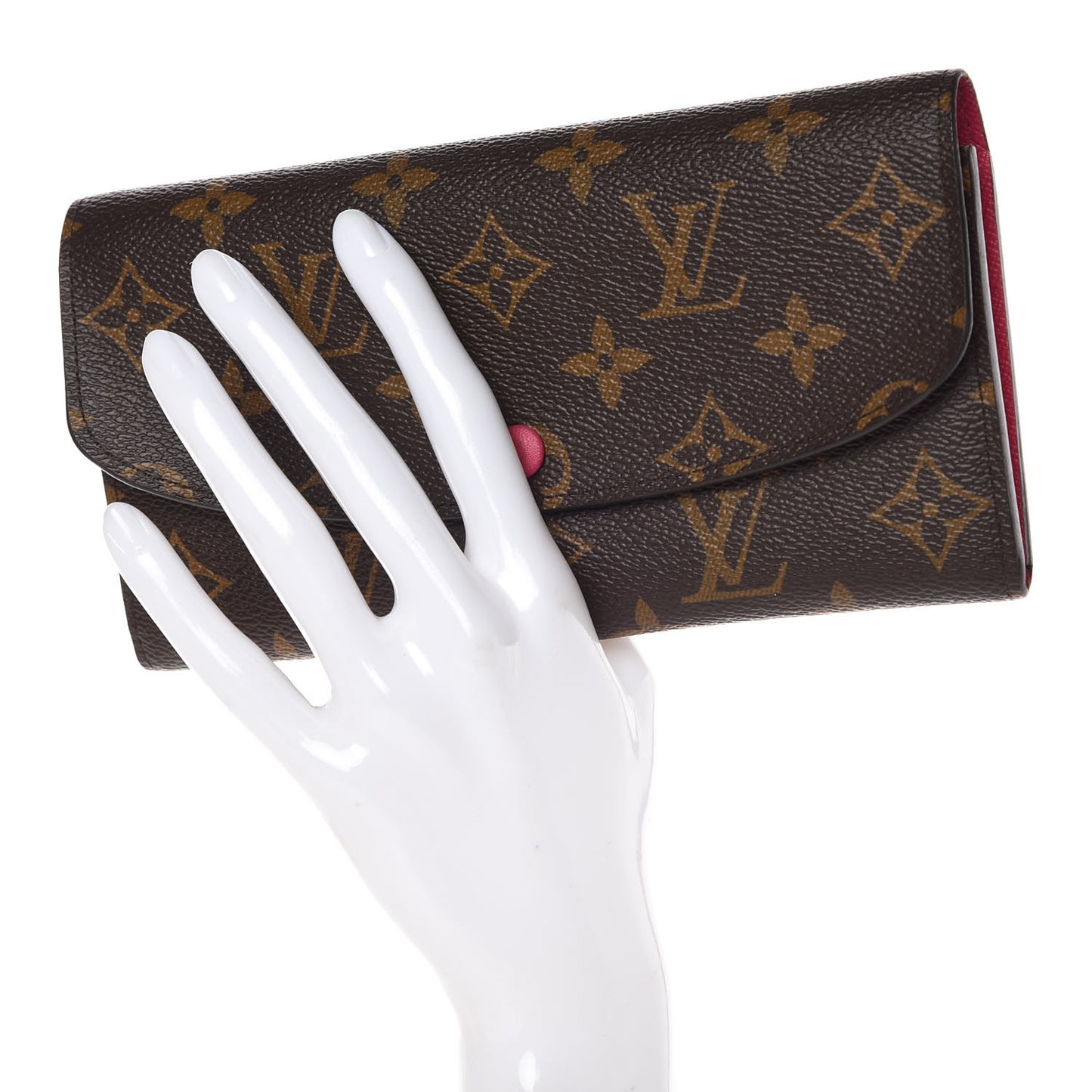 Monogram Emilie Wallet Hot Pink