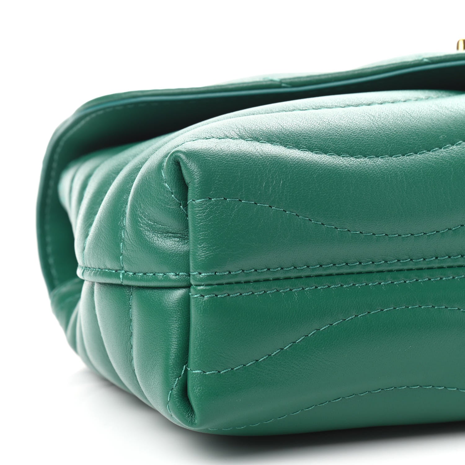 Louis Vuitton Calfskin New Wave Chain Bag MM NM Emerald 7 of 8
