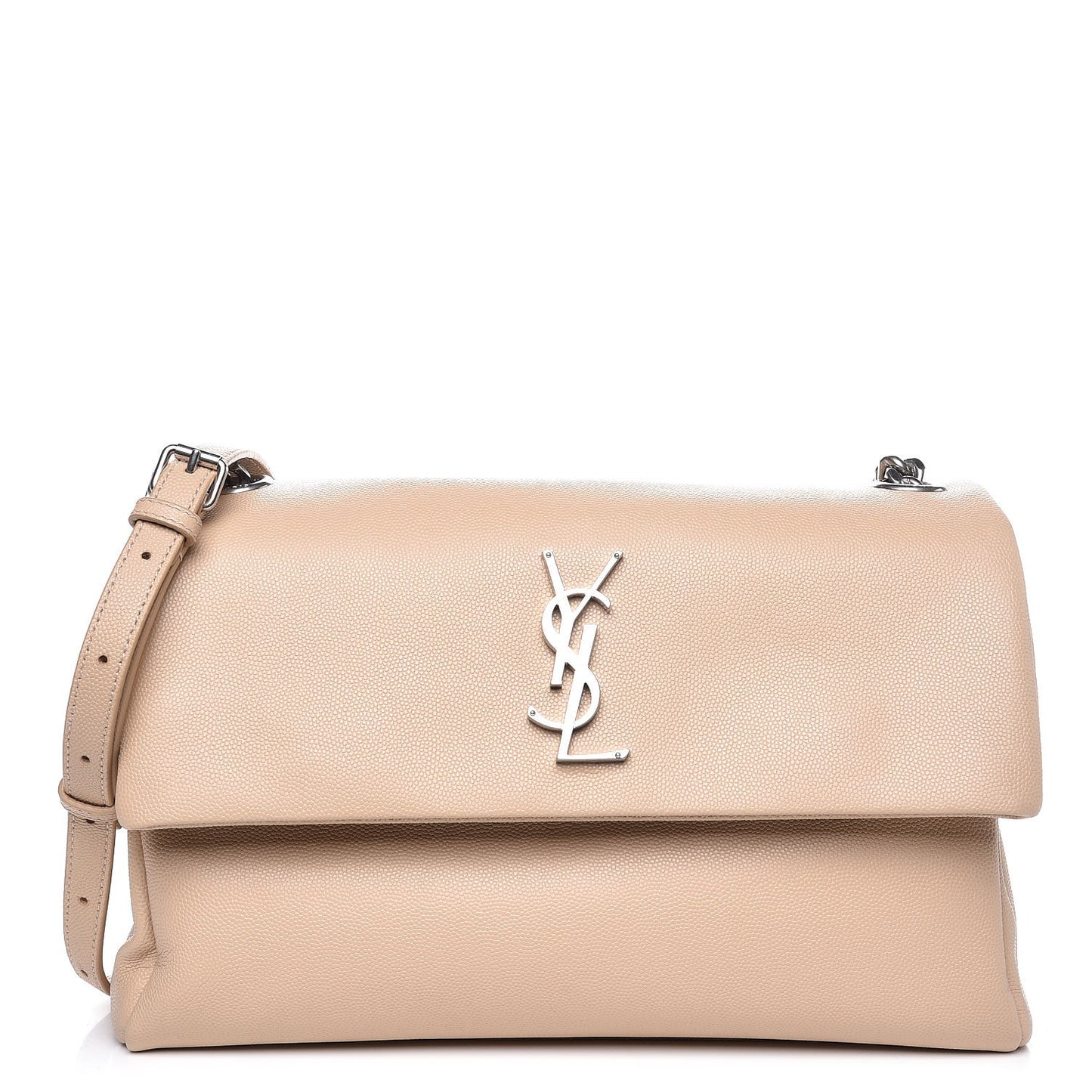 Grain De Poudre Medium West Hollywood Monogram Fold-Over Nude Powder
