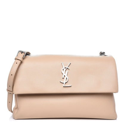 Saint Laurent Grain De Poudre Medium West Hollywood Monogram Fold-Over Nude Powder 1 of 7