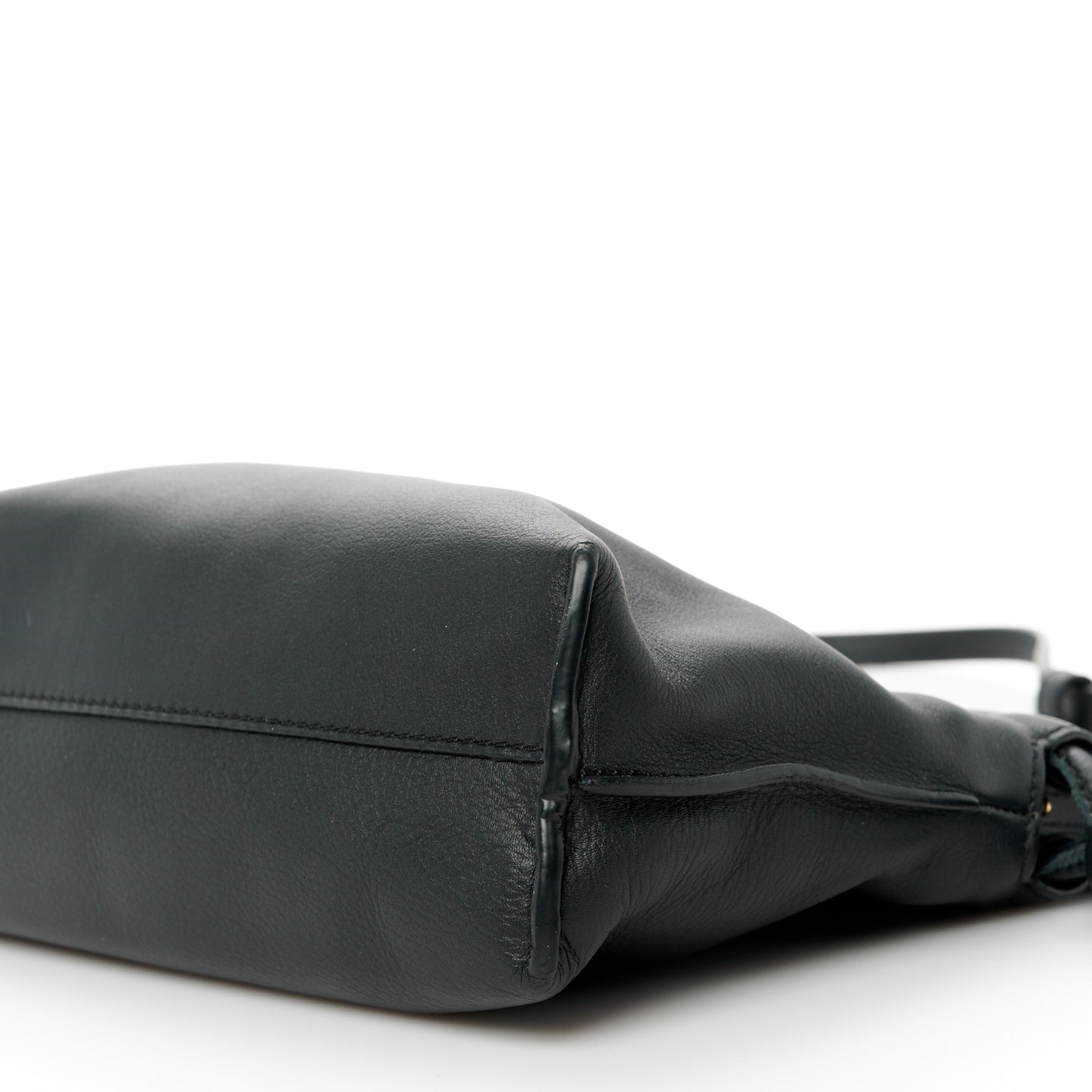 Calfskin Mini Flamenco Knot Clutch Black