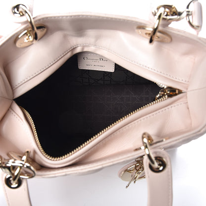 Christian Dior Lambskin Cannage Medium Lady Dior Light Pink 5 of 10