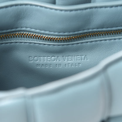 Bottega Veneta Lambskin Maxi Intreccio Padded Chain Cassette Crossbody Bag Mallard 6 of 10