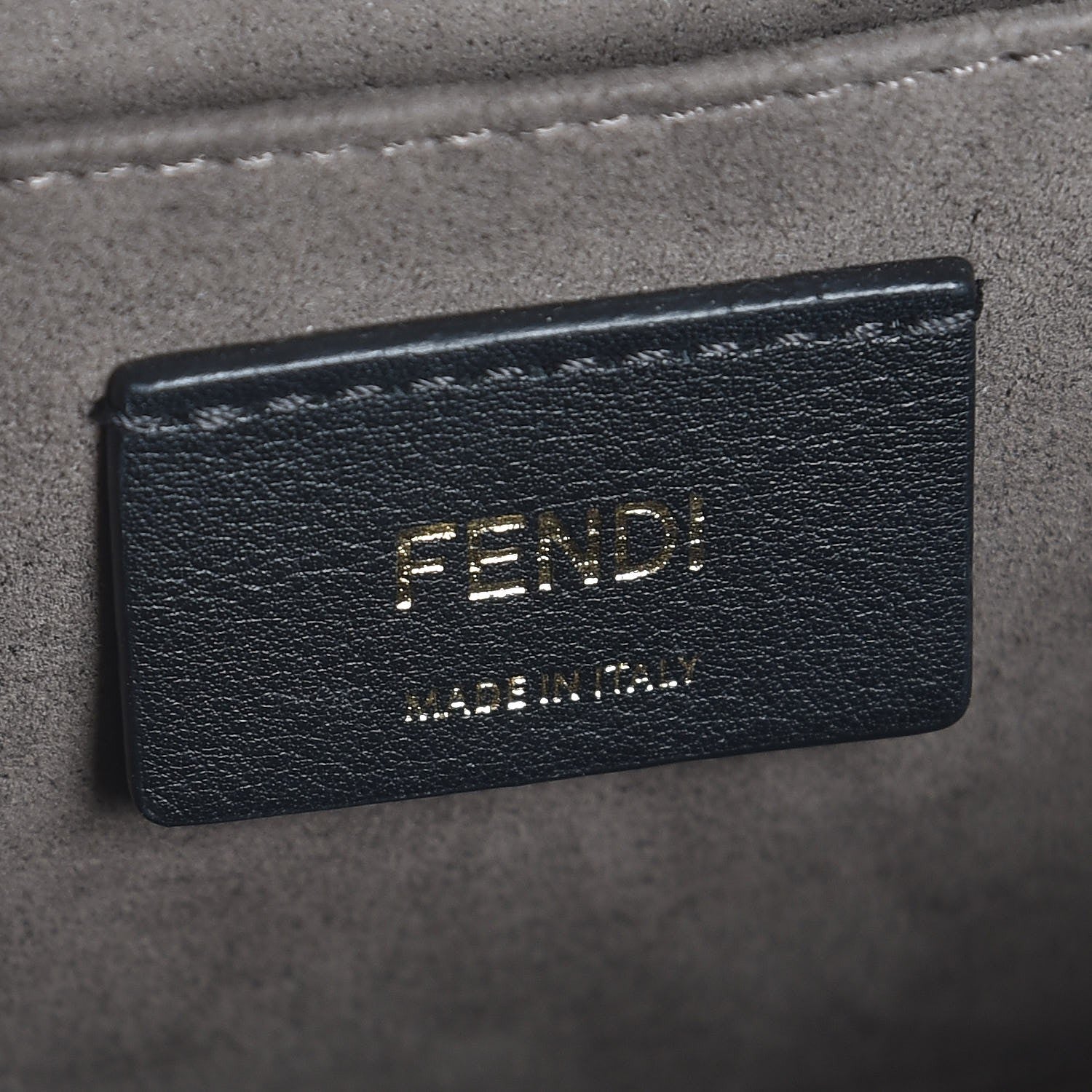 Fendi Vitello Century F is Fendi FF Embossed Kan I Shoulder Bag Orzo Tobacco 7 of 9