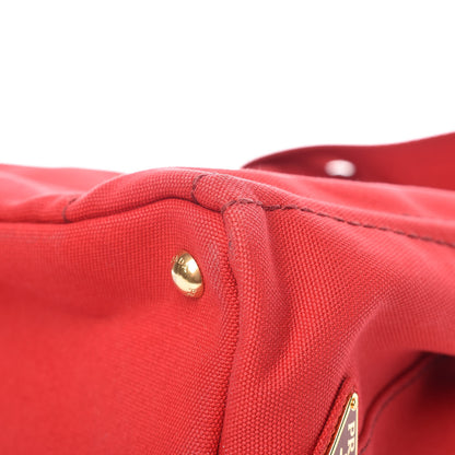 Prada Canapa Small Logo Tote Rosso Talco 20 of 23