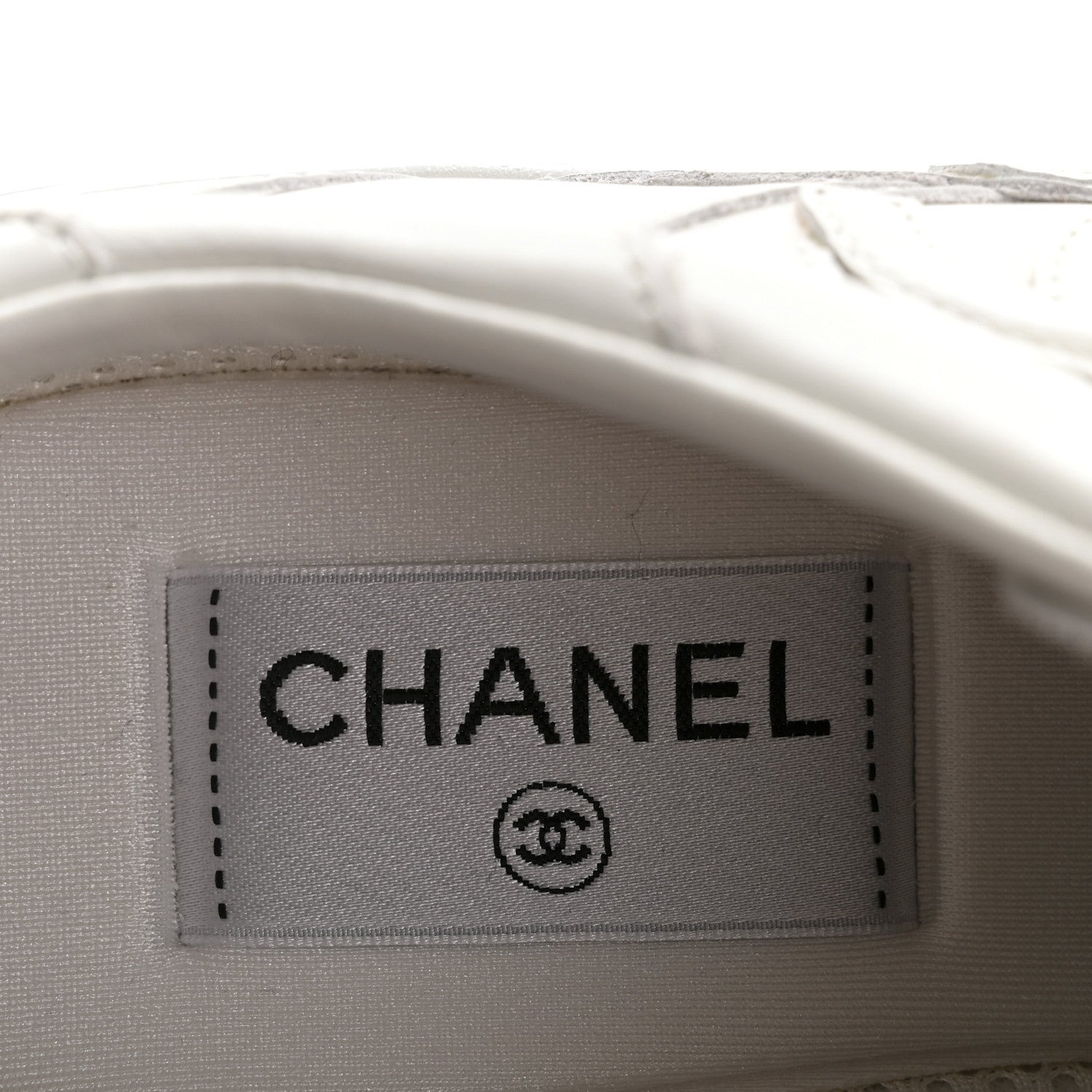 Chanel Calfskin Womens CC Sneakers 40 White 8 of 10