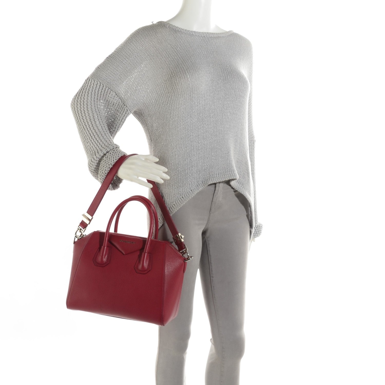 Givenchy Sugar Goatskin Small Antigona Raspberry 2 of 12