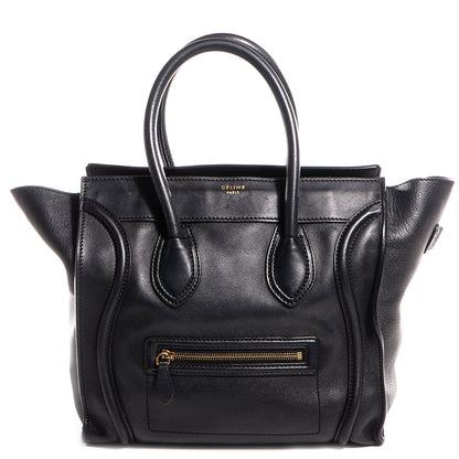 Celine Smooth Calfskin Mini Luggage Black 1 of 9
