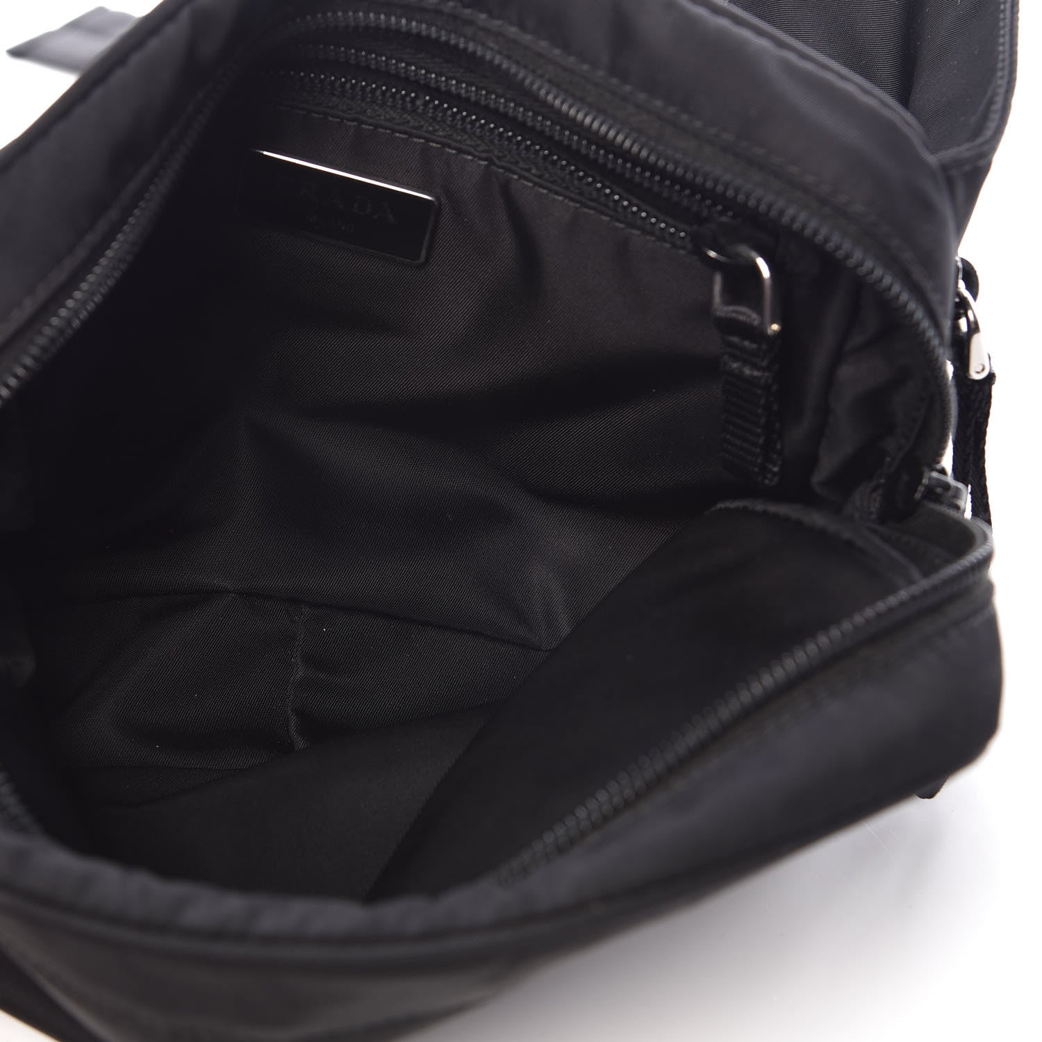Prada Tessuto Nylon Belt Bag Black 5 of 10