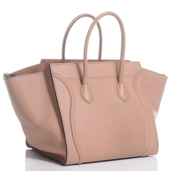 Supple Calfskin Medium Phantom Luggage Flesh
