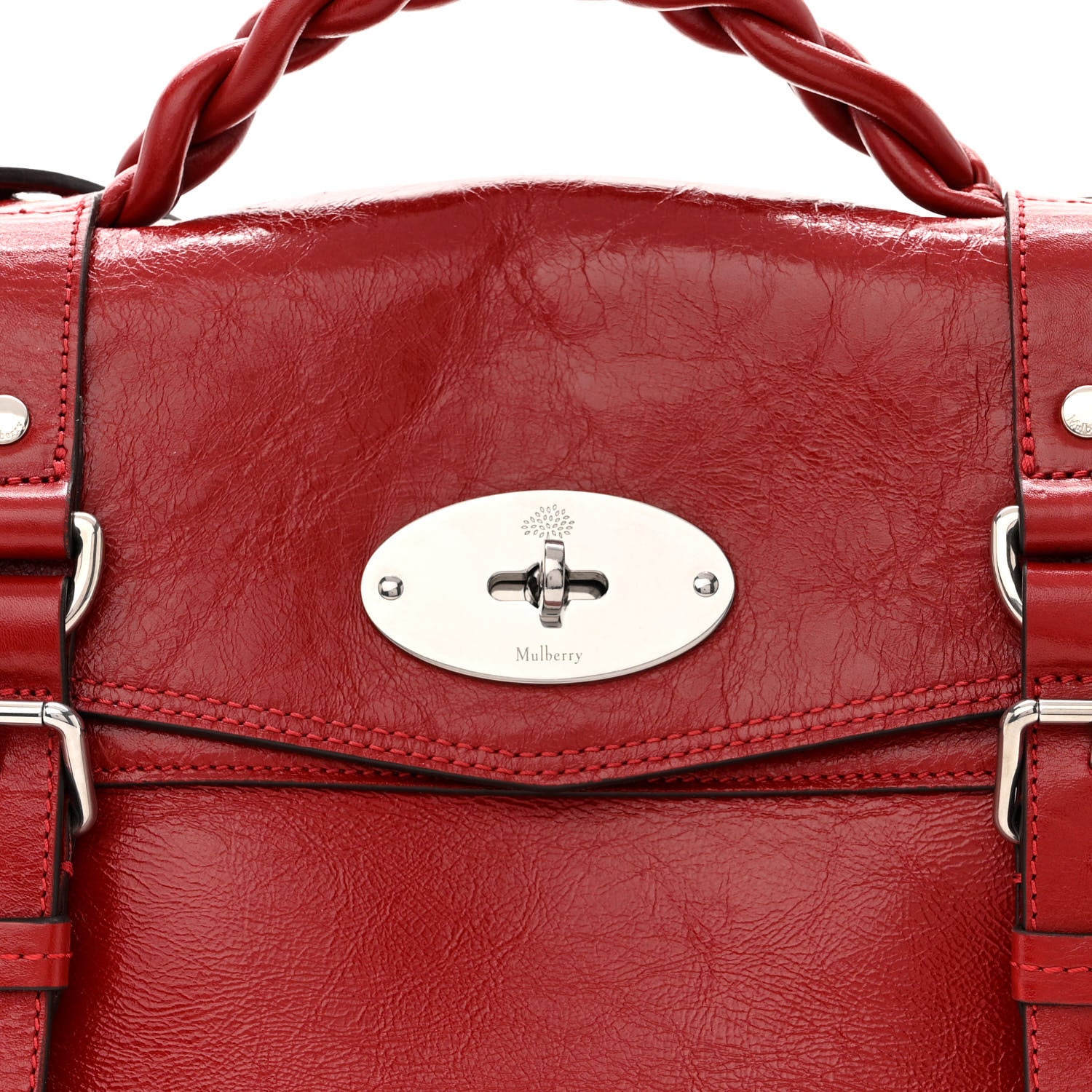 Mulberry Glossy Natural Vegetable Tanned Medium Alexa Lancaster Red 8 of 14