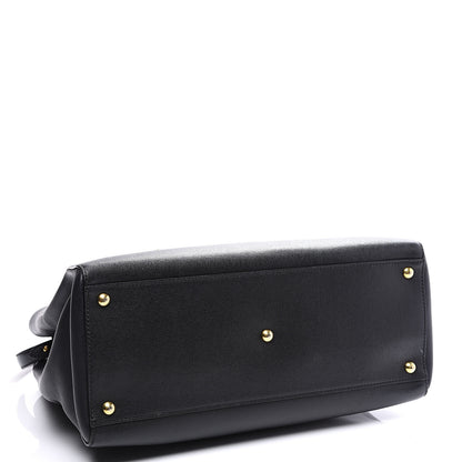 Fendi Vitello Elite Regular 2Jours Tote Black 3 of 11