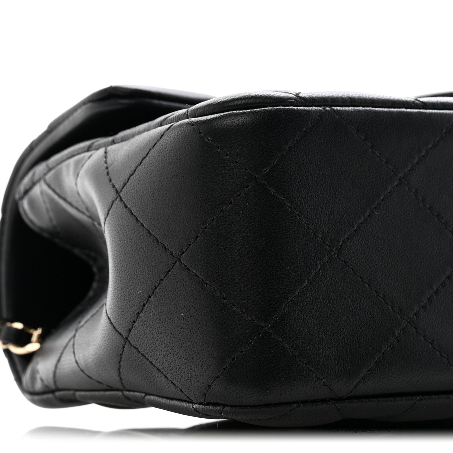 Chanel Lambskin Quilted Mini Top Handle Rectangular Flap Black 9 of 13