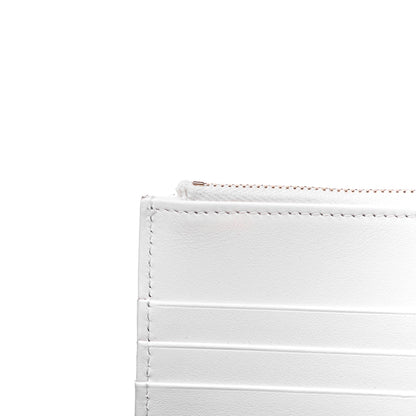 Chanel Caviar Quilted Long Zipped Wallet White 9 of 10