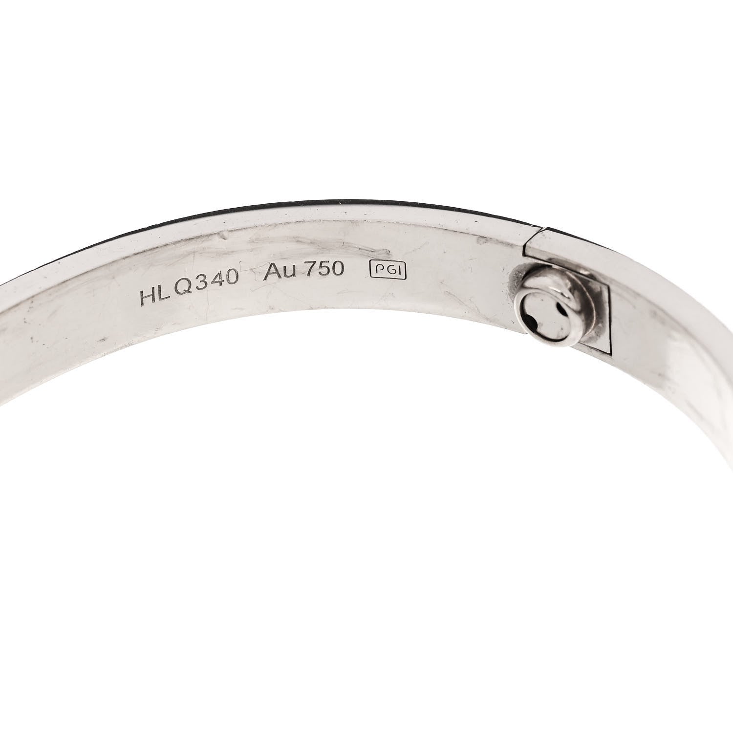 Cartier 18K White Gold LOVE Bracelet 17 7 of 9