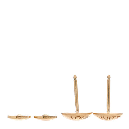Louis Vuitton 18K Yellow Gold Emprise Clous Stud Earrings 3 of 4