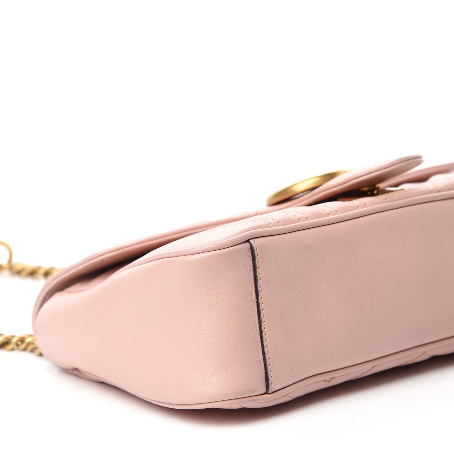 Gucci Calfskin Matelasse Small GG Marmont Shoulder Bag Perfect Pink 7 of 12