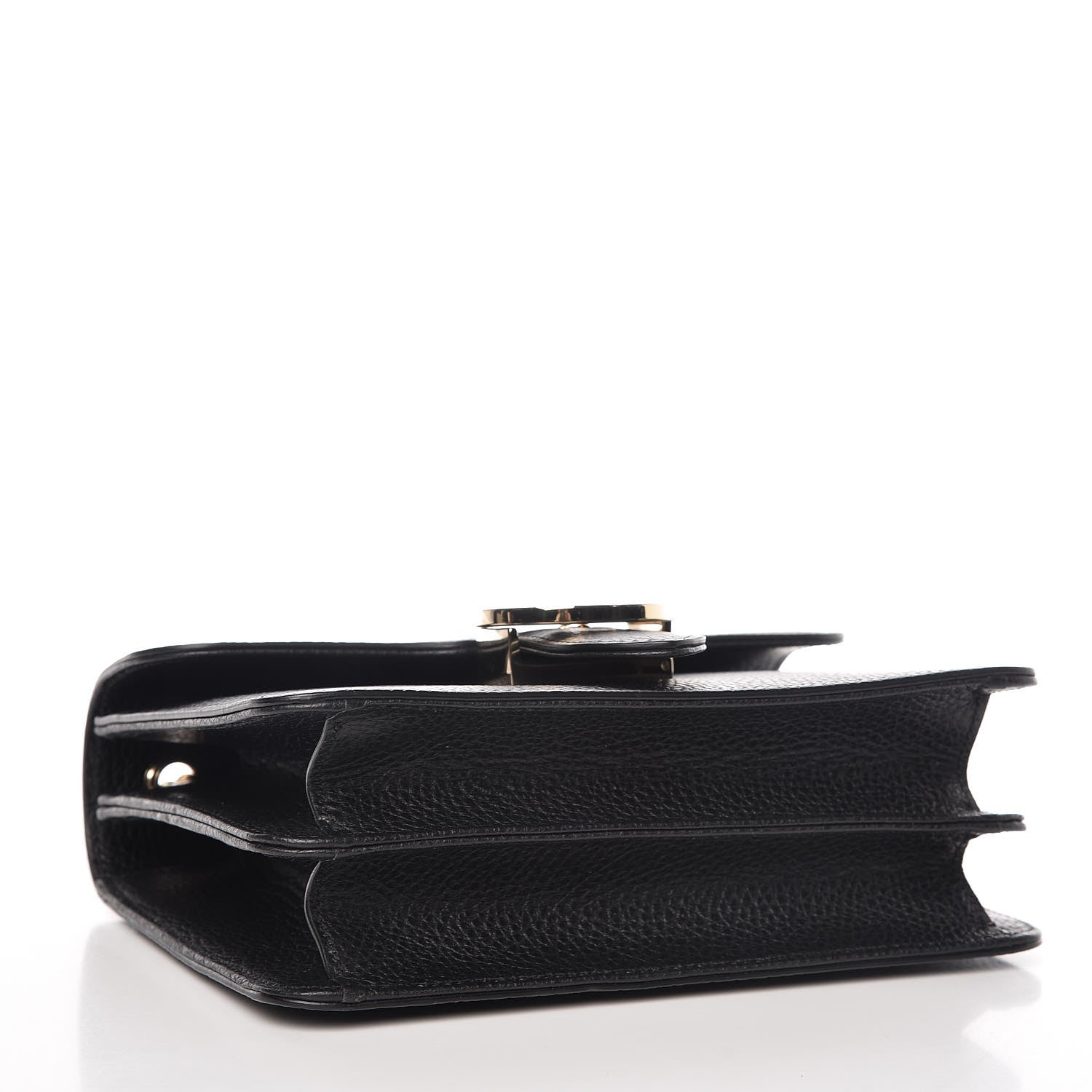 Gucci Dollar Calfskin Small Interlocking G Shoulder Bag Black 4 of 9