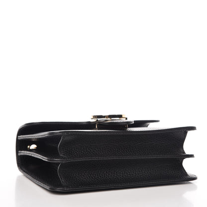 Gucci Dollar Calfskin Small Interlocking G Shoulder Bag Black 4 of 9