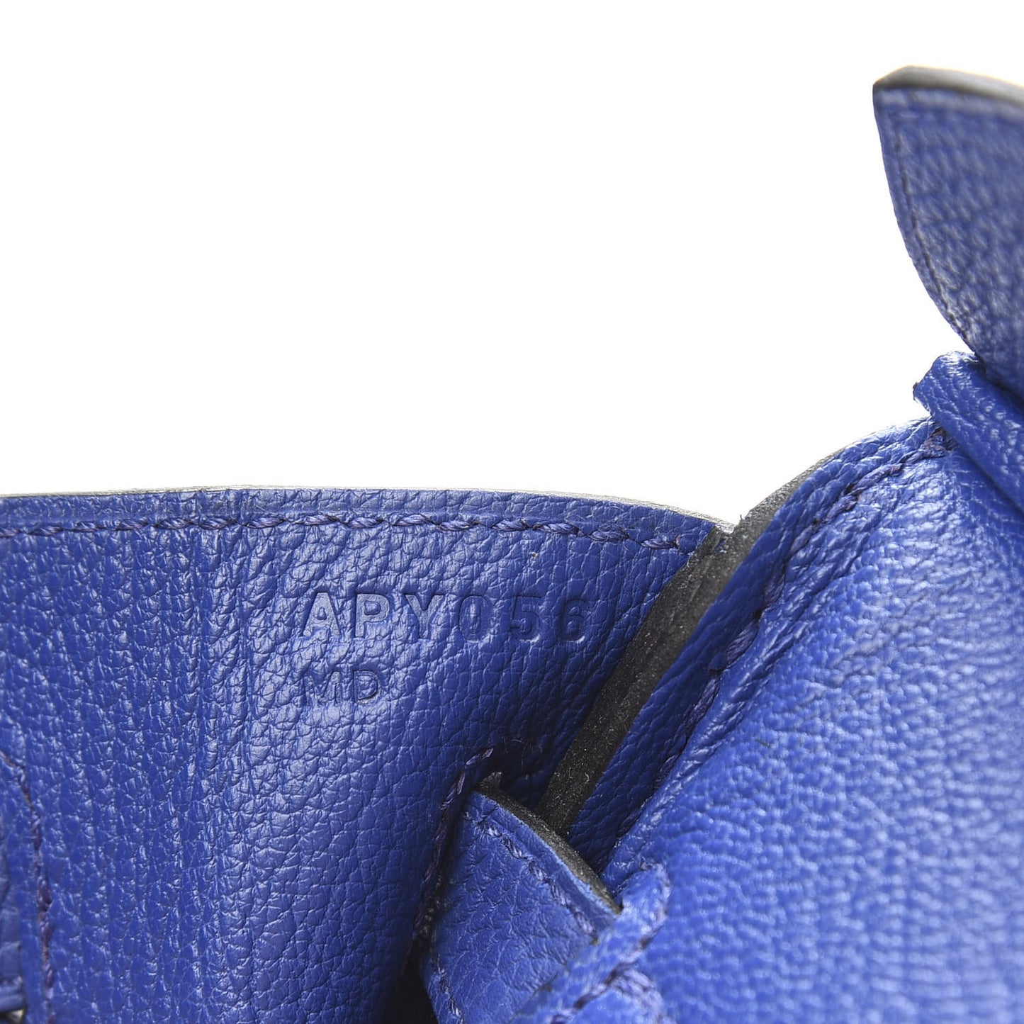 Togo Birkin 25 Bleu Electrique