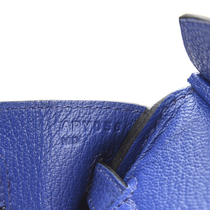 Hermes Togo Birkin 25 Bleu Electrique 6 of 10