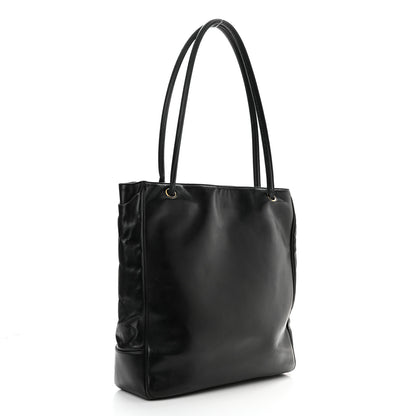 Chanel Lambskin CC Tote Navy 2 of 11