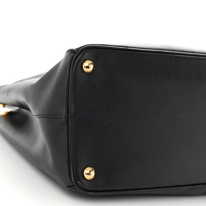 Prada Saffiano Medium Galleria Double Zip Tote Black 10 of 11