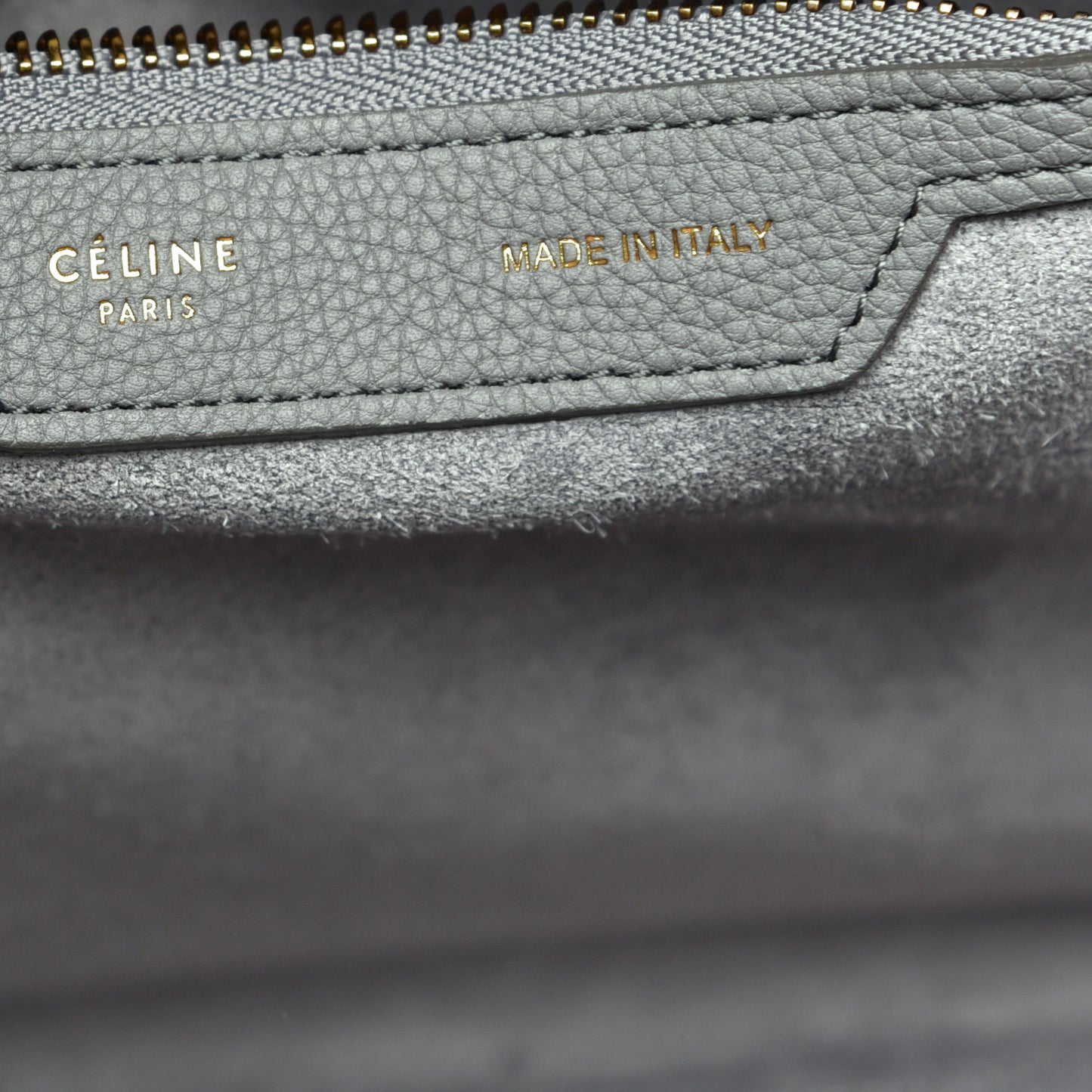 Drummed Calfskin Mini Luggage Kohl