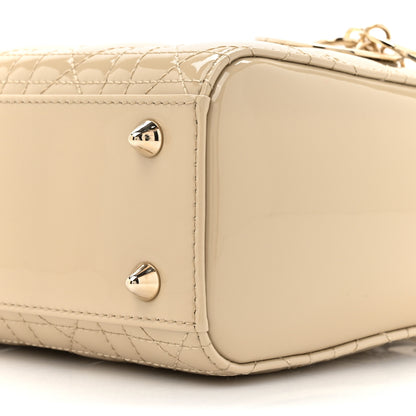 Christian Dior Patent Cannage Small Lady Dior Beige 9 of 10