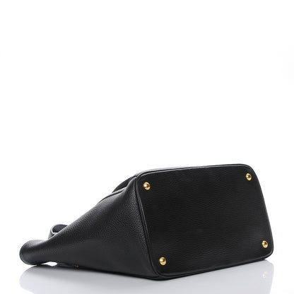 Prada Vitello Daino Tote Nero Black 5 of 9