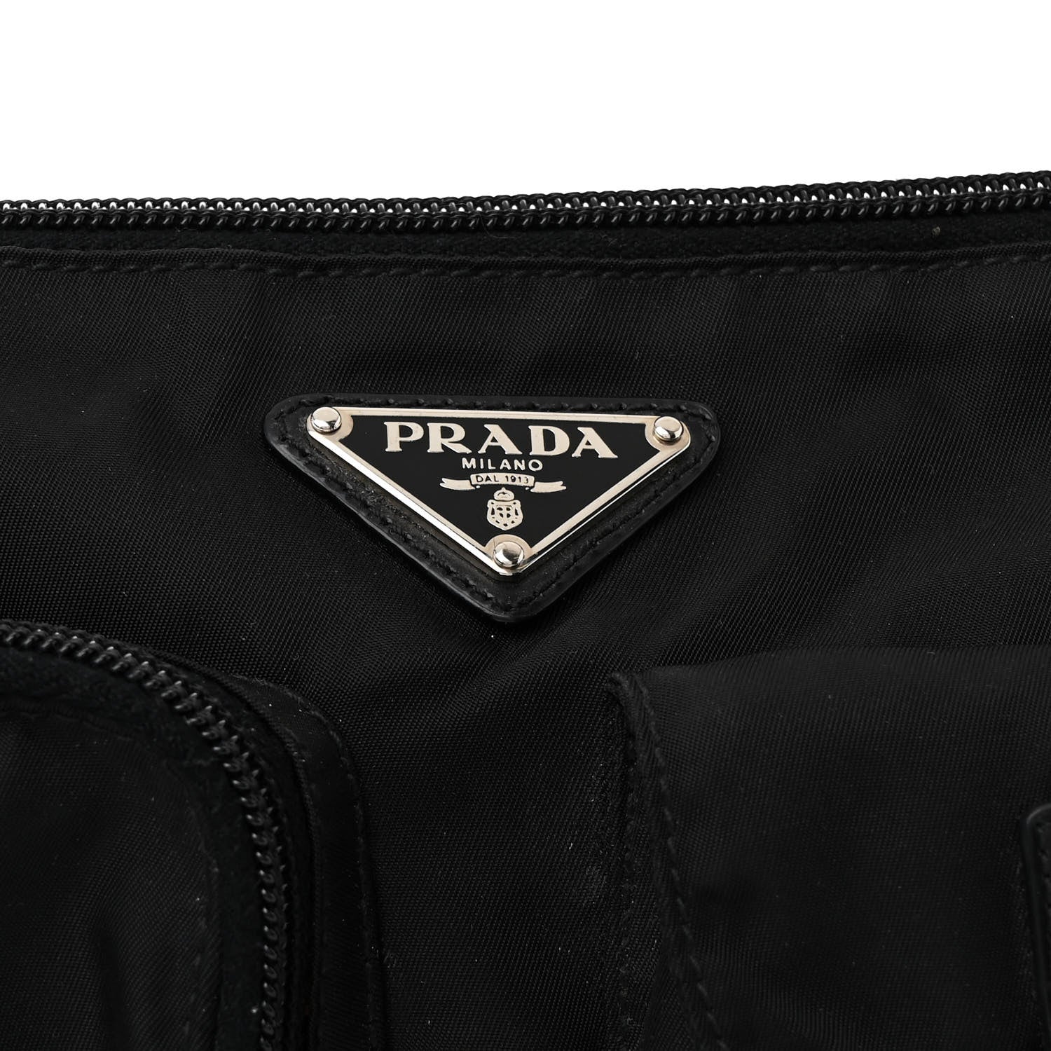 Prada Tessuto Nylon Multi Pocket Belt Bag Black 8 of 10