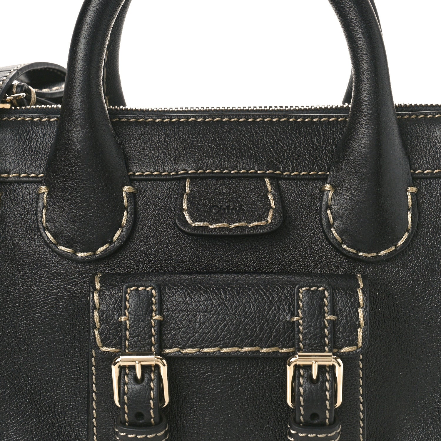Chloe Buffalo Mini Edith Sepia Black 7 of 9