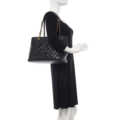 Chanel Caviar Quilted Grand Shopping Tote GST Black 2 of 15
