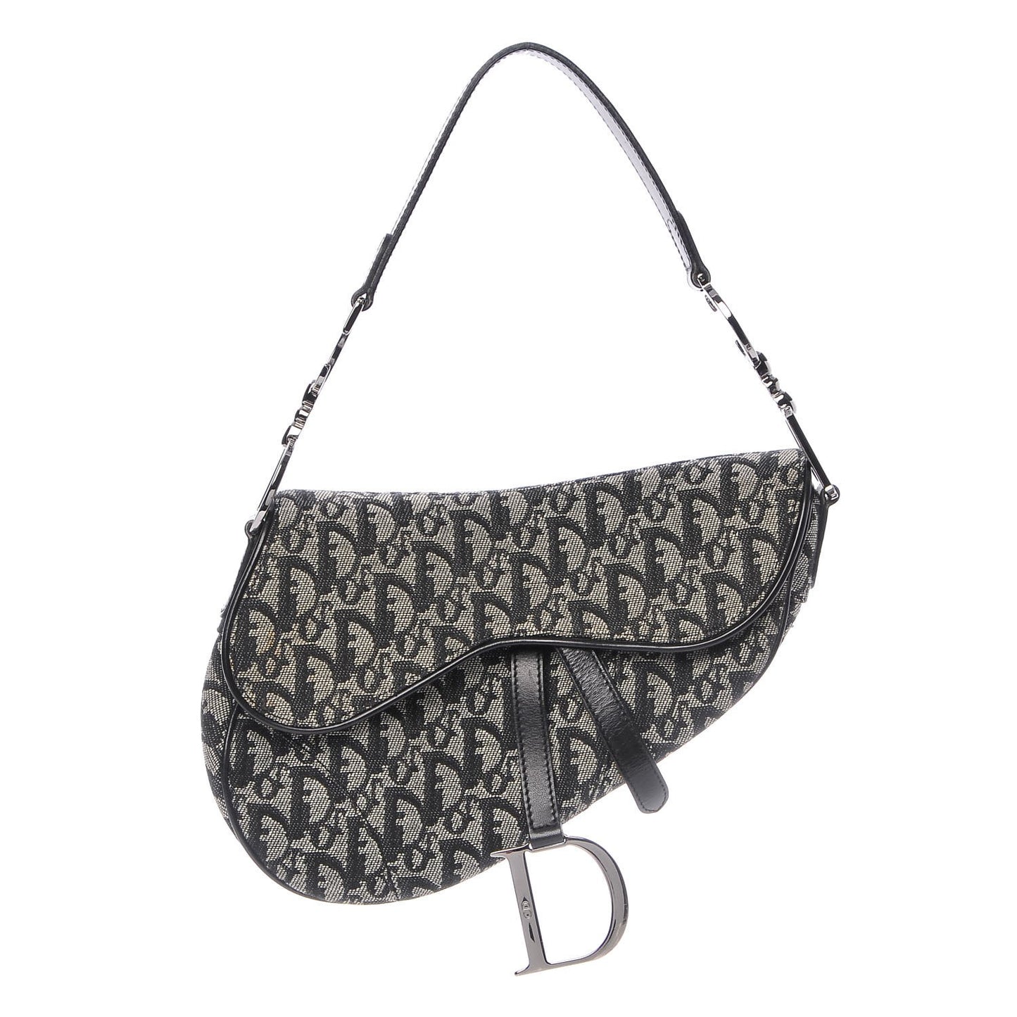 Monogram Saddle Bag Black