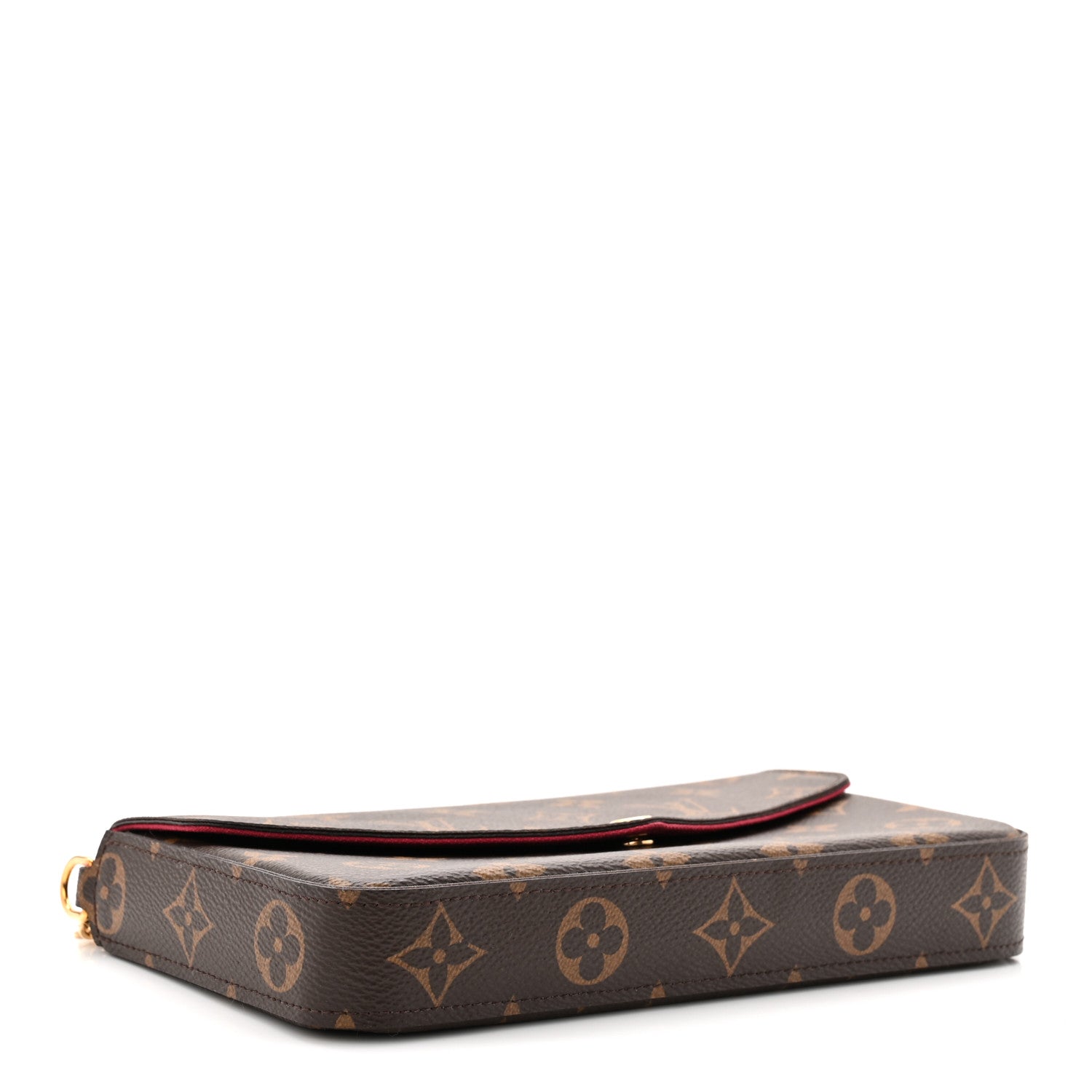 Louis Vuitton Monogram Pochette Felicie Chain Wallet Fuchsia 5 of 11