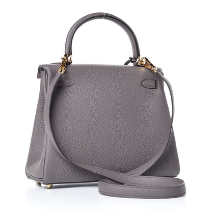 Hermes Togo Kelly Retourne 25 Etain 3 of 35