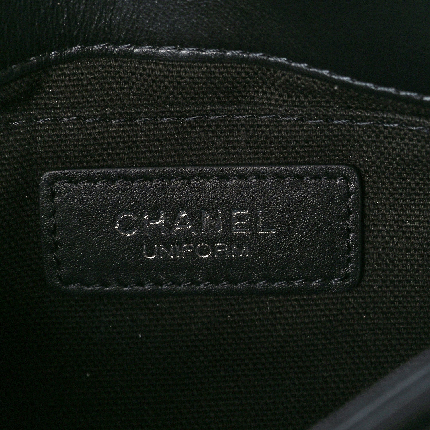 Chanel Calfskin Quilted CC Uniform Flap Belt Bag Black 6 of 13