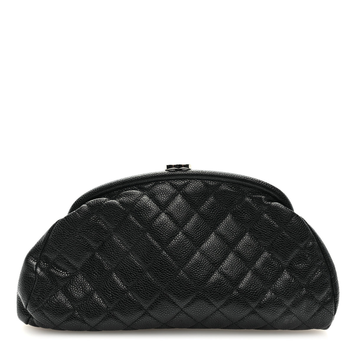 Caviar Quilted Timeless Clutch Black