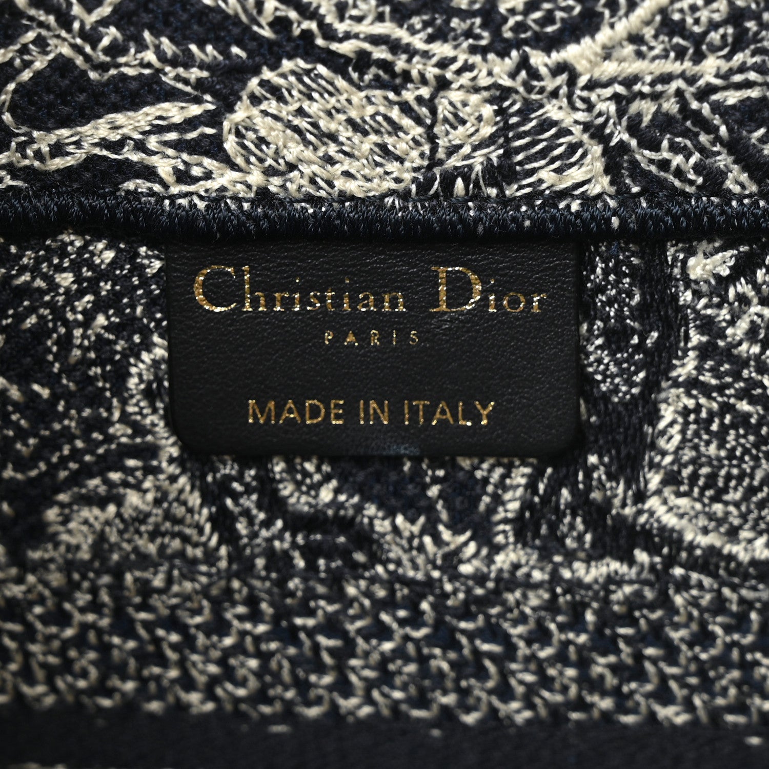 Christian Dior Canvas Embroidered Small Dioriviera Toile De Jouy Book Tote Blue 5 of 9