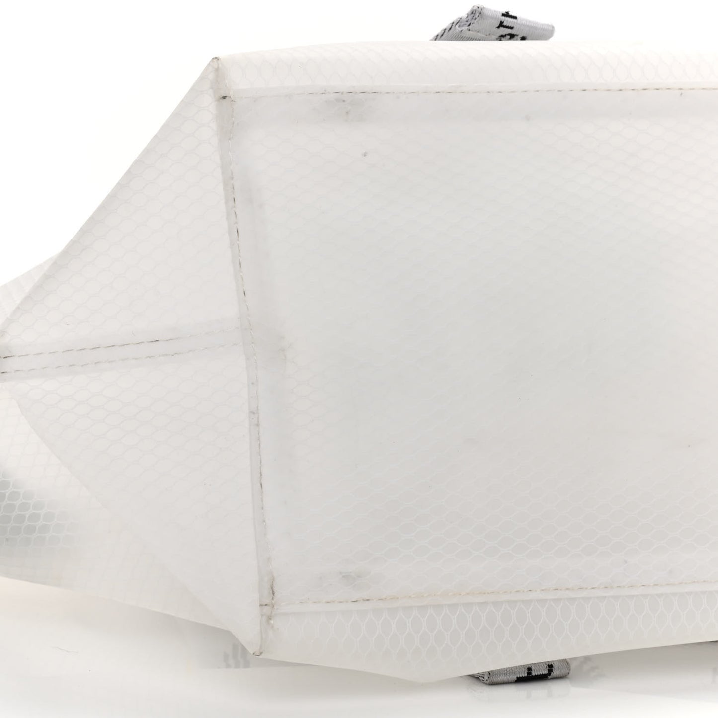 Nylon Sculpture Tote Bag White