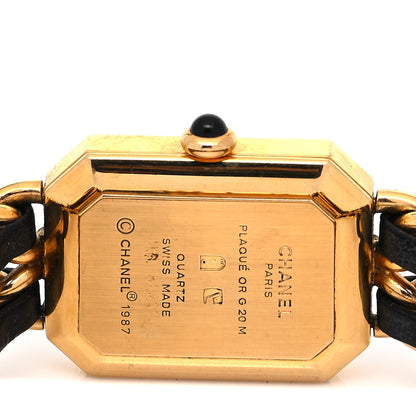 Chanel Stainless Steel Lambskin 20mm Chain Premiere Quartz Watch Gold M 4 of 4