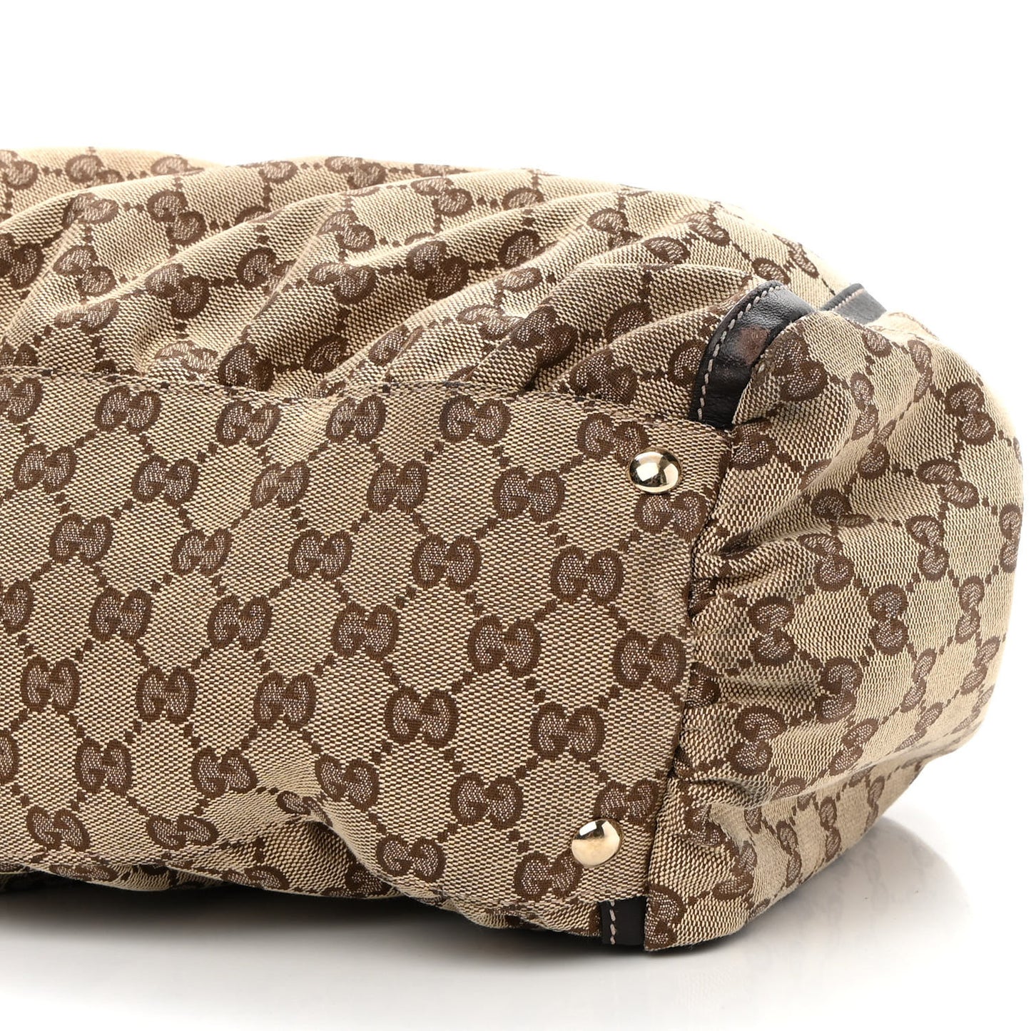 Monogram Large D Gold Hobo Dark Brown