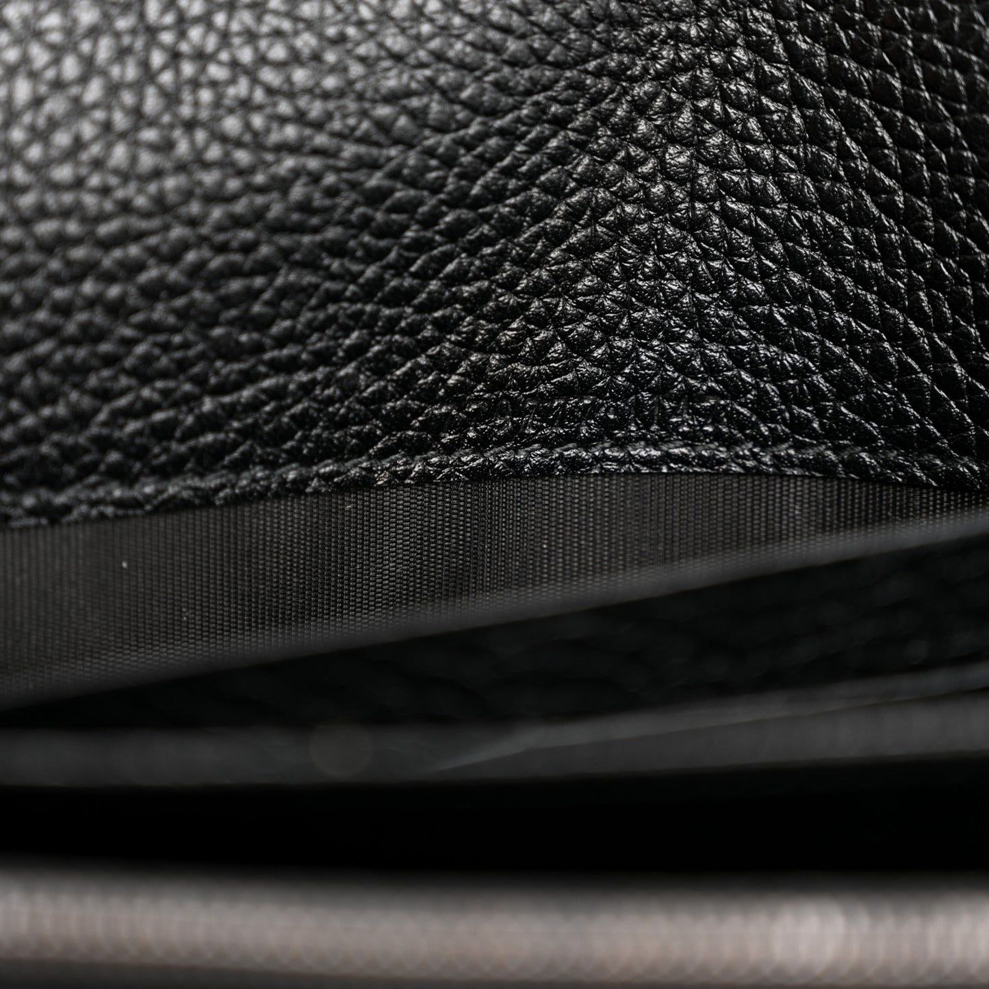 Calfskin GG Marmont Chain Wallet Black