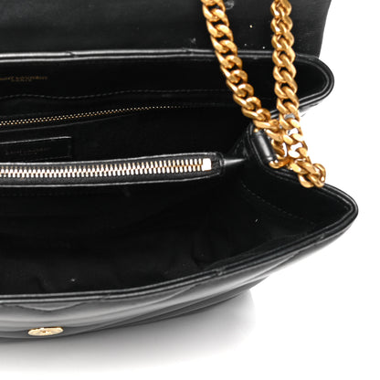 Saint Laurent Calfskin Y Quilted Monogram Medium Loulou Chain Satchel Black 4 of 7