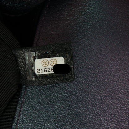 Chanel Iridescent Goatskin Quilted Medium Boy Flap Purple 7 of 9