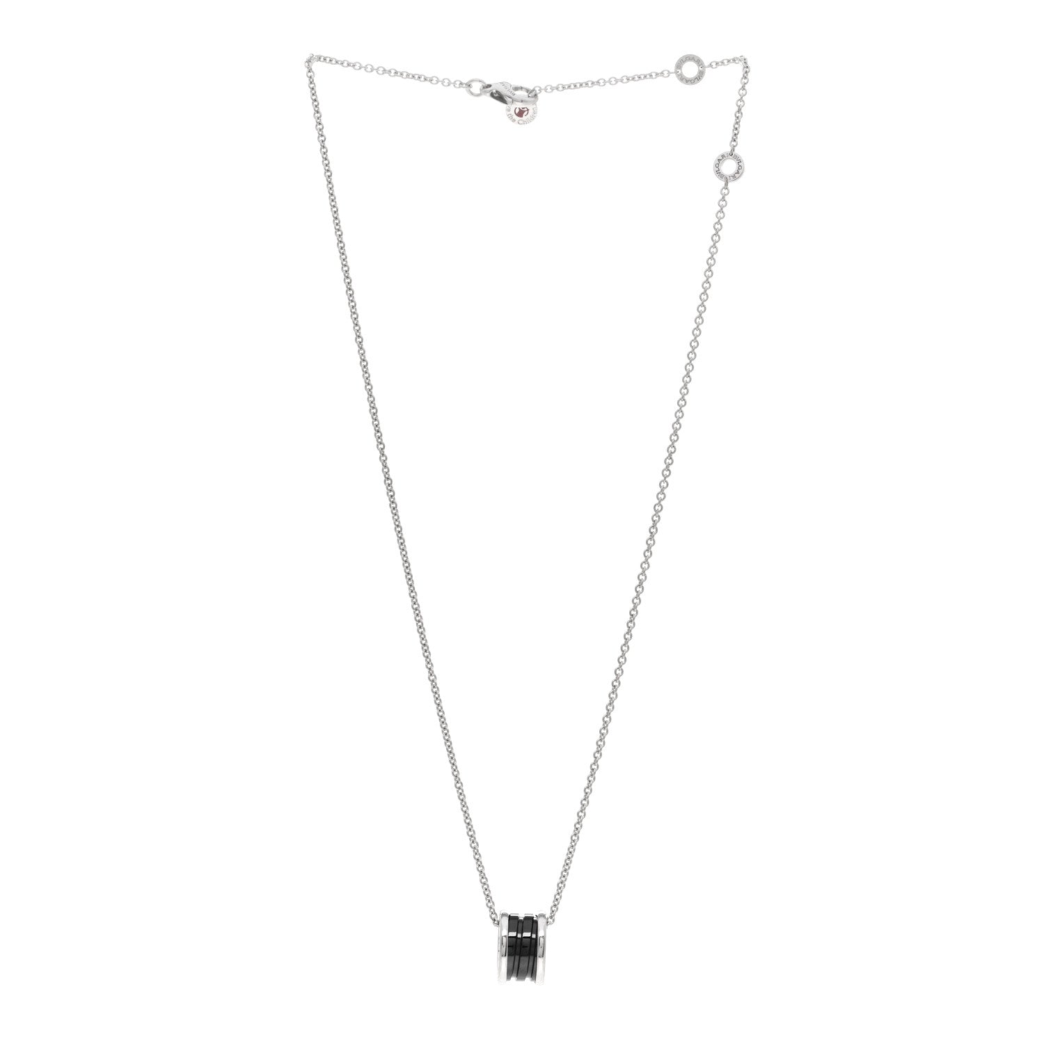 Bulgari Sterling Silver Ceramic Save The Children Pendant Necklace 3 of 6