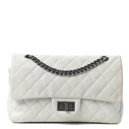 Chanel Caviar Quilted 2.55 Reissue 225 Bijoux Chain Flap White 1 of 10
